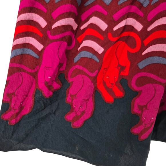 KATE SPADE SMALL RAWR LONG SLEEVE V-NECK SHOULDER PADDED ABOVE KNEE DRESS - Picture 5 of 6